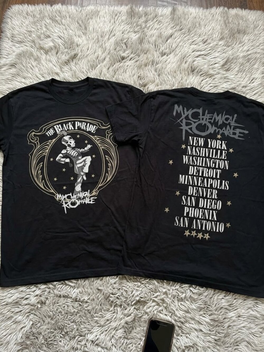 My Chemical Romance Black Parade Tour Shirt Phoenix Concert Merch Reprint